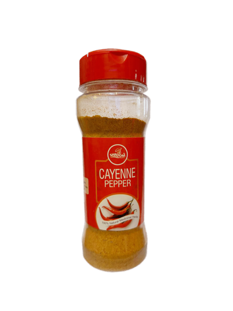 Cayenne Pepper in 100g transparent spice bottle
